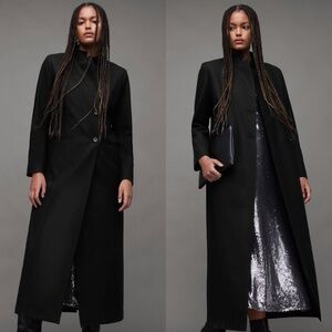 all saints sonnie wool &cashmere long maxi coat FINAL PRICE NO OFFERS